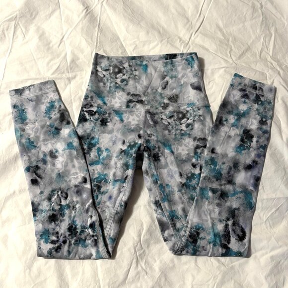 EXCELLENT Lululemon Align Pant 28" Kaleidofloral High-Rise Yoga Leggings Nulu 0 - Picture 4 of 9